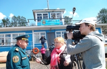 В Ярославле на Тверицком пляже прошла тренировка по спасению на воде