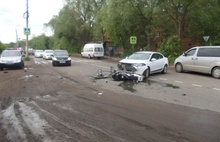 В Ярославле мотоциклист получил травмы – водитель иномарки не предоставил преимущество в движении