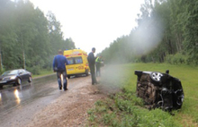 В Некрасовском районе Ярославской области около семи утра столкнулись три иномарки