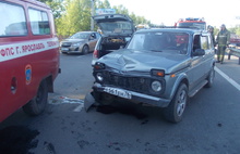 Вечером воскресенья на Московском проспекте в Ярославле столкнулись сразу четыре машины