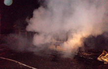 В Ярославле горел остановочный комплекс