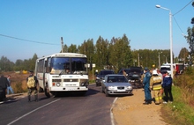 В Ярославской области иномарка столкнулась с автобусом