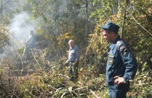 Под Ярославлем загорелся торфяник