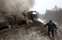 В Ярославской области в результате ДТП загорелись три машины