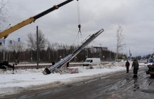 После новогодних каникул в Ярославле демонтировали десять рекламных конструкций