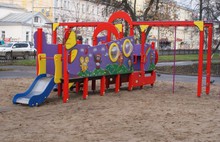 На Первомайском бульваре в Ярославле открылся новый детский городок