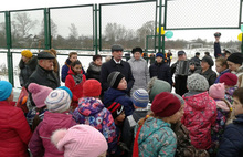 В селе Марково Ростовского района состоялось открытие многофункциональной спортивной площадки