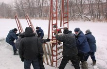 На Петропавловских прудах в Ярославле подготовлено место для купания в Крещение