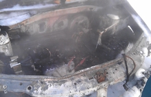 В Ярославле на стоянке у торгового центра «Вернисаж» горел автомобиль
