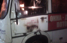 В Ярославской области загорелся автобус