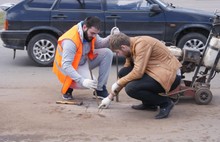 На Ленинградском проспекте в Ярославле завершается ямочный ремонт