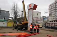 В Ярославле с начала года демонтировали 92 отдельно стоящие рекламные конструкции