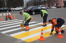 В Ярославле начали работы по нанесению дорожной разметки