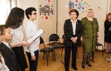 Валентина Терешкова посетила среднюю школу № 32 Ярославля, носящую ее имя