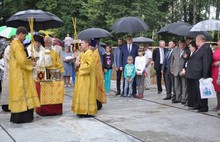 На месте строительства храма в Никульском заложили первый камень