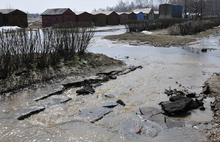 Талые воды заливают Резинотехнику Ярославля. Фоторепортаж