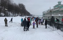 Около двухсот ярославцев вышли на Рождественскую лыжню
