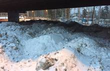 Суд обязал мэрию Ярославля и ГП ЯО «ЯРДОРМОСТ» ликвидировать свалку грязного снега в районе Толбухинского моста