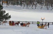 В Ярославле возродили традицию катания на масленичном поезде