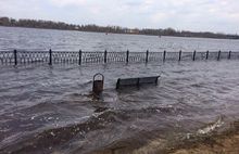 В Рыбинске затопило Волжскую набережную