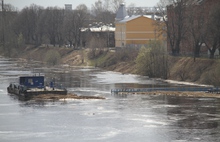 В Рыбинске затопило Волжскую набережную