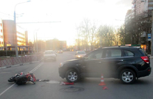 В Ярославле сбит мотоциклист, не имеющий прав управления