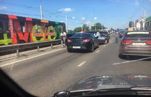 Гармошка из шести автомобилей парализовала движение на Московском проспекте