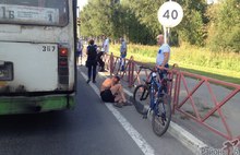 Автобус сбил велосипедиста в Ярославле