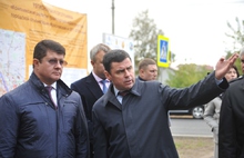 Дмитрий Миронов проверил ход ремонта на улице Маяковского в Ярославле
