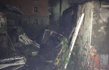 Ночью в Ярославле сгорел частный дом
