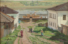 Лукин Б.Н. 1913 - 1987. Старый Плес. 1951 Холст%2c масло. 67х74