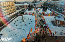 Главная Масленицы страны в Ярославле: фото с неба