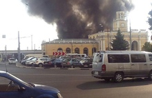 Опять крупный пожар - столб черного дыма поднимается над Ярославлем-Главным