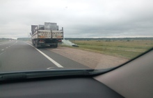 В Ярославской области у грузовика на полном ходу разорвало колесо