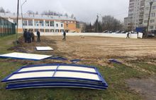 В Рыбинске началась подготовка ледовых площадок