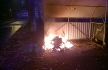 Ночью в Ярославле сгорели четыре мусорных контейнера «Хартии»