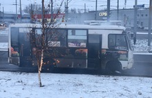 Утром в Ярославле горели пассажирский автобус и маршрутка