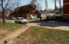 В Рыбинске горит психбольница: видео