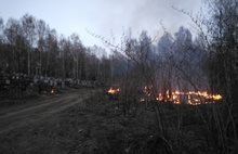 Под Ярославлем горело кладбище