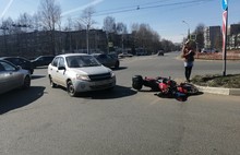 Байкер в Ярославле снял собственное ДТП на Go-Pro: видео
