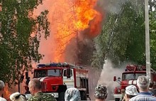 В Ярославской области сгорел дом купца: видео пожара