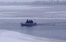 В Рыбинске жители спасли с льдины двух собак