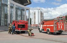 В КЗЦ «Миллениум» Ярославля прошли пожарные учения. Фоторепортаж