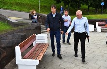 Мэр Ярославля осмотрел разрушения на Волжской Набережной