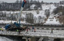 На дороге Ярославль-Рыбинск разбирают мост