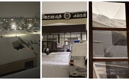 В Рыбинске из-за скопившегося снега обрушилась кровля в магазине