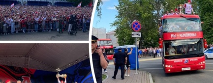 Кубок не рядом, он – дома: в Ярославле прошел чемпионский парад «Локомотива»