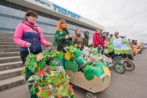 В Рыбинске прошел парад колясок