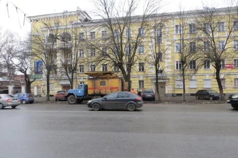 Обрушение строительных лесов в Ярославле: фоторепортаж