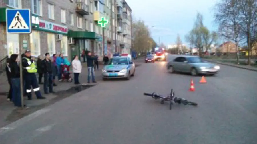 В Рыбинске иномарка столкнулась с велосипедом